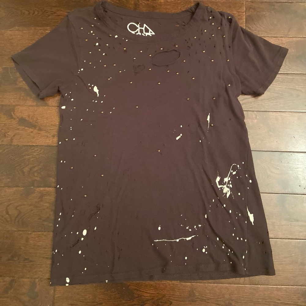Chaser distressed tee